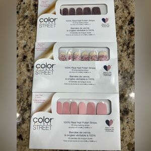 Color street nails: 3 packs